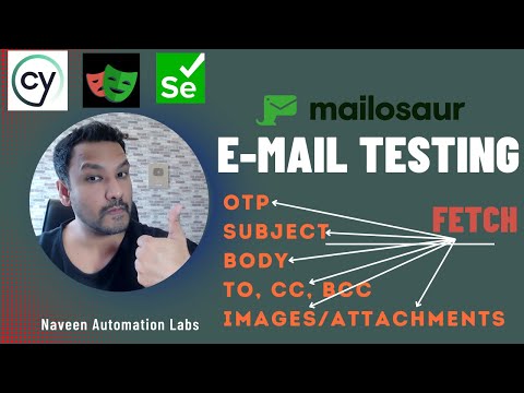 Email Testing with Mailosaur API || Fetch OTP, Email Body, To, CC, BCC, Subject, Images, Attachments
