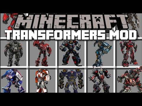 Minecraft TRANSFORMERS MOD / FIGHT AND TRANSFORM IN TO TRANSFORMERS!! Minecraft