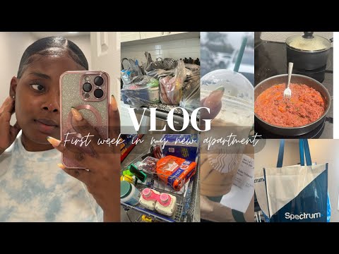 VLOG: FIRST WEEK IN MY NEW APARTMENT || $1000 GROCERY SHOPPING ||  ADJUSTING + RANTING @Shanie