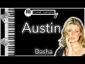 Austin (Boots Stop Workin') - Dasha - Piano Karaoke Instrumental