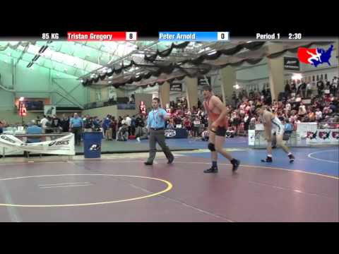 Tristan Gregory vs. Peter Arnold at 2013 FILA Cadet Nationals - FS