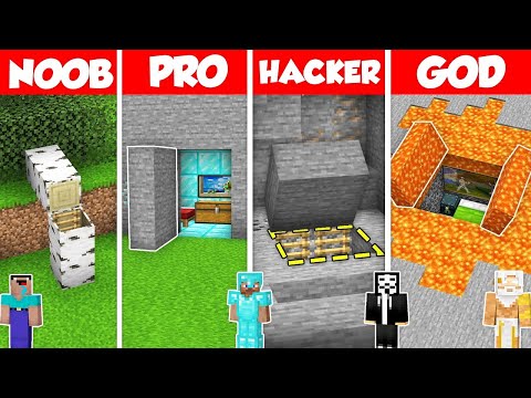Epic Minecraft Battle: Noob vs Pro vs Hacker vs God!