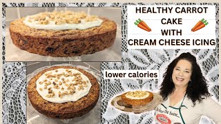 *HEALTHY CARROT CAKE WITH CREAM CHEESE ICING* #homemade #healthy #eating  #food