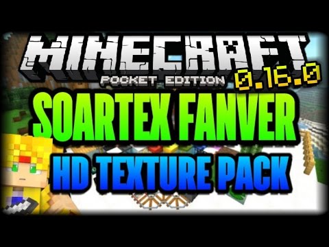 Minecraft PE 0.16.0 Soartex Fanver Texture Pack Full - Texturas Pocket Edition Video