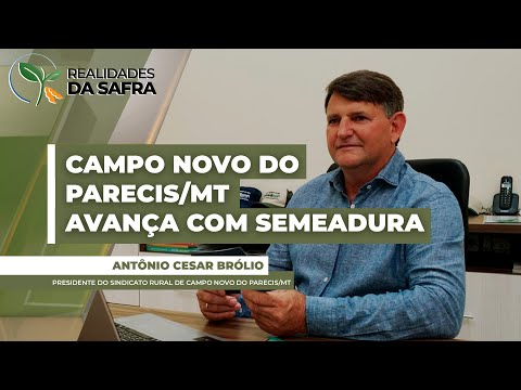 Campo Novo do Parecis/MT avança com semeadura da soja diante de clima positivo