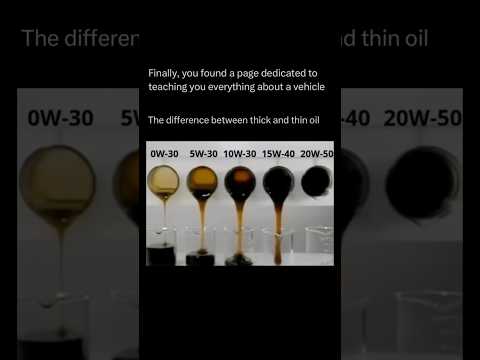 Which Oil Grade Is Best for Your Car - 5W30 vs 10W40 ?🤔 #car #technology #engineoil