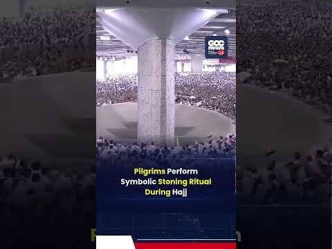 Pilgrims Perform Symbolic Stoning Ritual During Hajj