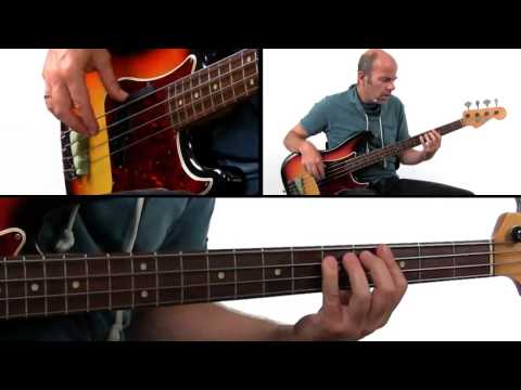 Blues Bass Guitar Lesson - Lick #6 New Orleans Style - Jasper Mortier