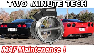 2 Minute C5 & C6 Corvette Tech (Mass Airflow Sensor/MAF  Cleaning)