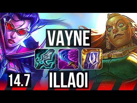 VAYNE vs ILLAOI (TOP) | 65% winrate, Legendary, 11/2/1 | NA Master | 14.7