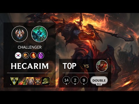 Hecarim Top vs Wukong - KR Challenger Patch 10.16
