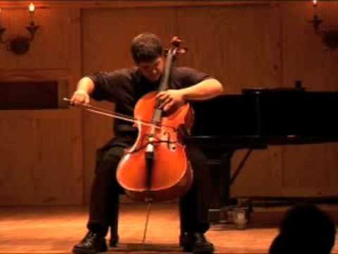Matthew Allen cello Kodaly Sonata Op 8 3rd mvmt part 1 2008