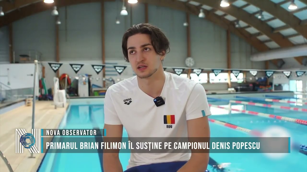 Primarul Brian Filimon îl susține pe campionul Denis Popescu
