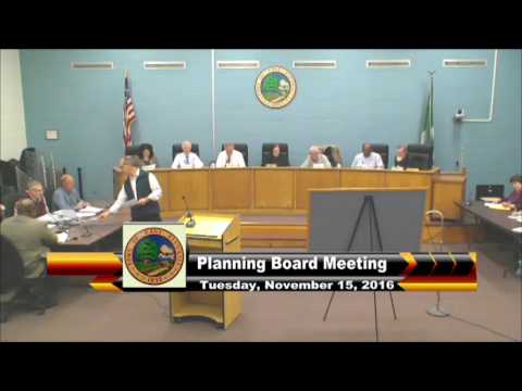 Planning Board Meeting 11-15-16