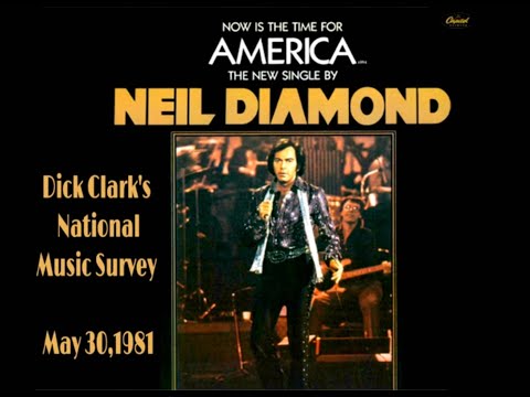 Neil Diamond's "America" played on Dick Clark's Weekly Top 30  Countdown in 1981 with Neil Interview