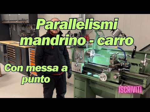 COME ALLINEARE CARRO TORNIO MULTITECH 800 PLUS - HOW TO ALIGN THE MULTITECH 800 PLUS LATHE CARRIAGE