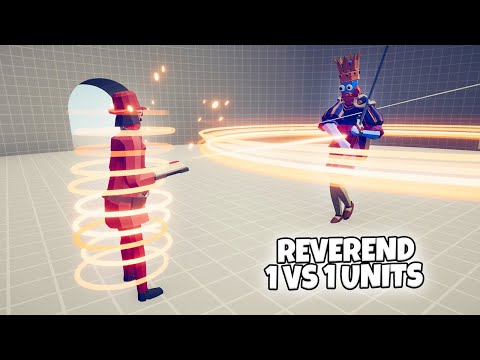 REVEREND 1 vs 1 UNITS | TABS Totally Accurate Battle Simulator