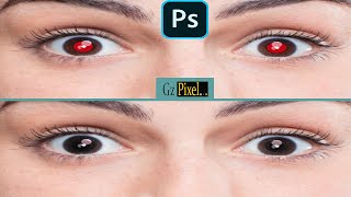 How to Remove Red-Eye in Photoshop Tutorial.| Removing red eyes with the red-eye tool.| Gz Pixel