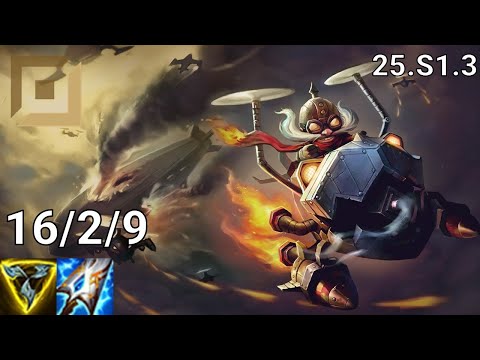 Corki ADC vs Vayne - EUW Master | Patch 25.S1.3