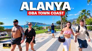 ALANYA OBA WALK 🇹🇷 | Mediterranean Streets & Seaside Life | 4K 2026