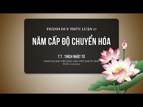 Thành Duy Thức Luận (2012) - Phần 17: Năm cấp độ chuyển hóa