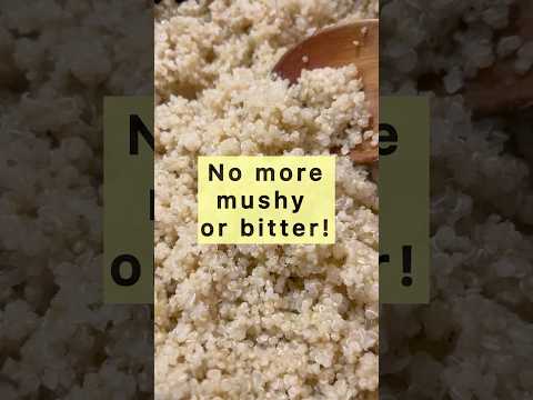 How to cook perfect quinoa? Why is my quinoa bitter, how to cook quinoa fluffy? #cookingtips #quinoa