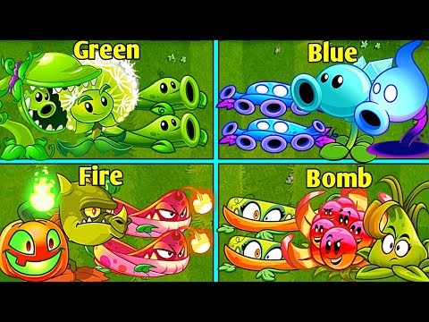Random 4 Team Plants Battles - Which Team Will Win? - PvZ2 Team Plants vs Team Plants
