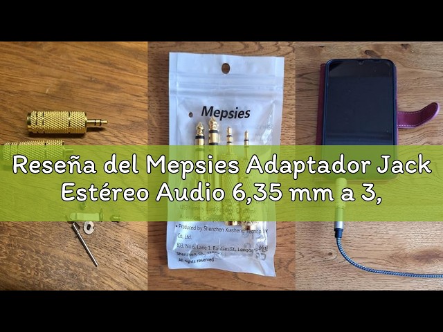 Vídeo relacionado con Mepsies Adaptador Jack Estéreo Audio 6,35mm a 3,5mm 4-Piezas, Adaptador para Auriculares (Macho 6,35mm a Hembra 3,5mm x2, Macho 3,5mm a Hembra 6,35mm x2) para Cable Aux,Amplificador,Auriculares