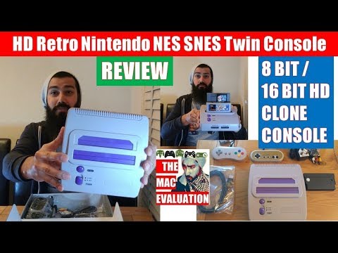 HD Retro Nintendo NES SNES Twin Console Review | Unboxing | Famicom | 8Bit 16Bit | Clone Console
