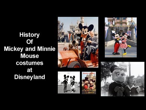 History of Mickey and Minnie Mouse costumes at Disneyland