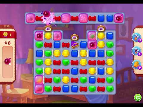 HomeScapes Level 1136 no boosters (17 moves)