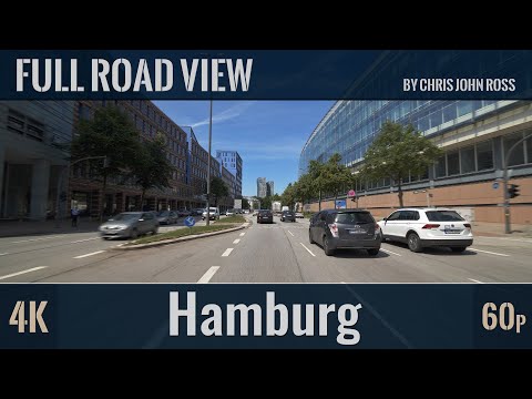 Hamburg, Germany: Billstedt - Horn - Hamm - St. Georg - Innenstadt - St. Pauli - Altona - 4K (60p)