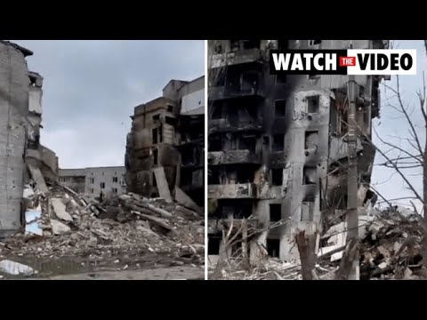 Kyiv town of Borodyanka left in ruins after Russian retreat