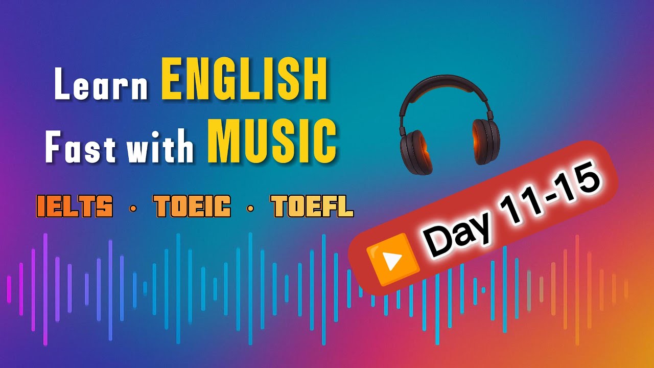 Learn English Fast with Music | Day 11–15 | Weekly English Lessons + PDF