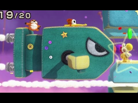 Yoshi's Woolly World - All Special Levels (1-S, 2-S, 3-S, 4-S, 5-S, 6-S, Star-S) All Collectibles