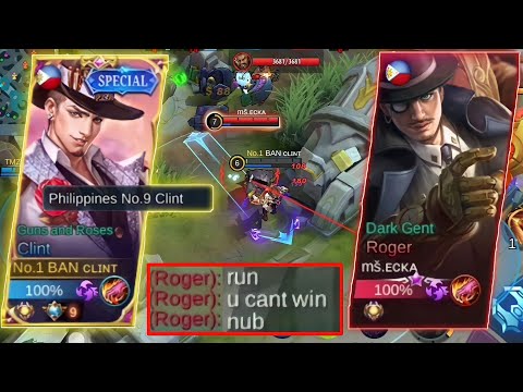 TOP PHILIPPINES CLINT VS TOP GLOBAL AGGRESSIVE ROGER! WHO WILL WIN??! | MUST WATCH✓ | MLBB