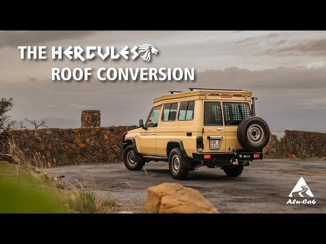 خيمة سقف السيارة "Hercules G2" من الوكاب لون بيج لـ تويوتا لاندكروزر 75 & 78