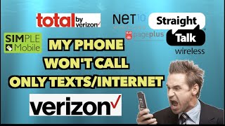 Fixing ingoing/outgoing calls not going through for Verizon/straight talk/ total by Verizon & more