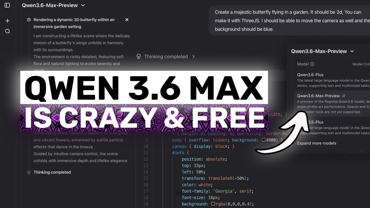 Qwen 3.6 Max (FULLY FREE): Qwen JUST ENDED Opus 4.7? This MODEL is ACTUALLY INSANE!