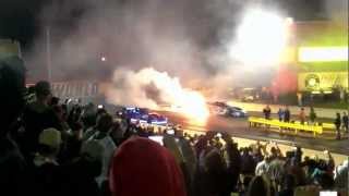 preview picture of video 'Night of Fire - Rocket Powered Firebirds going 220+ MPH at Bithlo!'