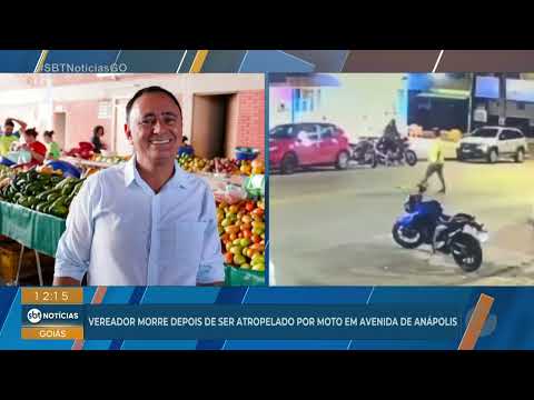 Vereador de Anápolis morre depois de ser atropelado por moto