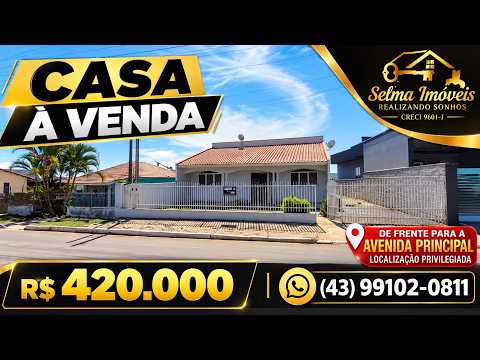 CASA A VENDA TERRENO GRANDE LOCALIZAÇÃO PRIVELIGIADA FRENTE PRA AVENIDA PRINCIPAL EM JABOTI PARANÁ  