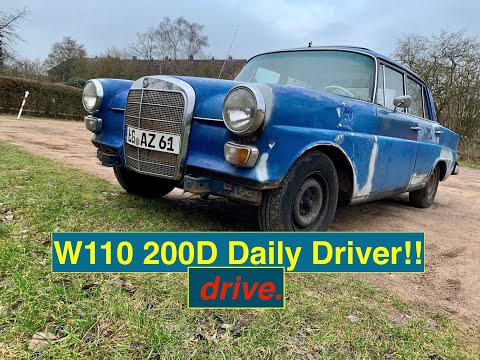 olaf's oldtimer. Drive. Mercedes W110 200D driving experience. Amazing car!