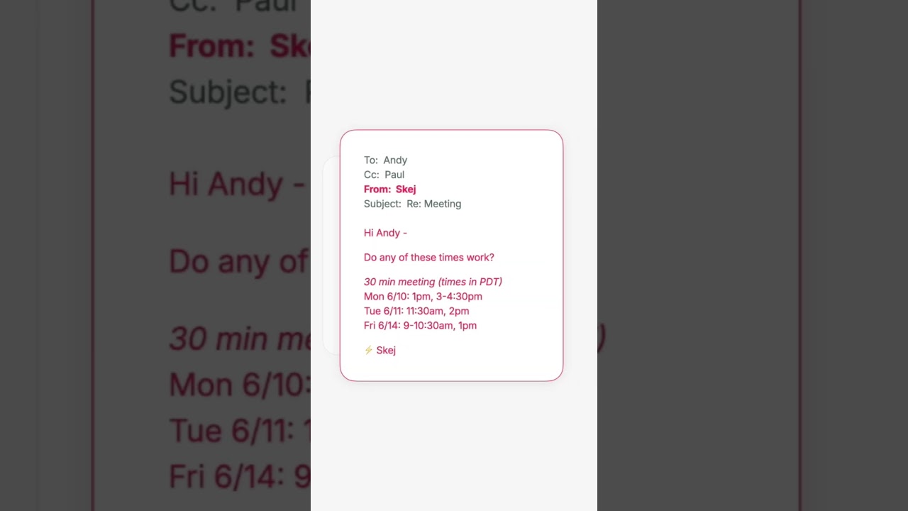Skej Is Your A.I. Scheduling Assistant