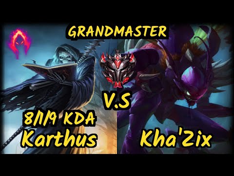 FNC Broxah (KARTHUS) vs KHA'ZIX - 8/1/9 KDA JUNGLE GAMEPLAY - EUW Ranked GRANDMASTER