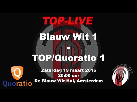 Blauw Wit 1 tegen TOP/Quoratio 1, zaterdag 19 maart 2016