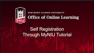 Self Registration Through MyNIU