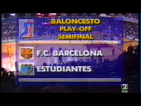 ACB 1995/1996 - Semifinal - 1º Partido - FC Barcelona - Estudiantes Argentaria