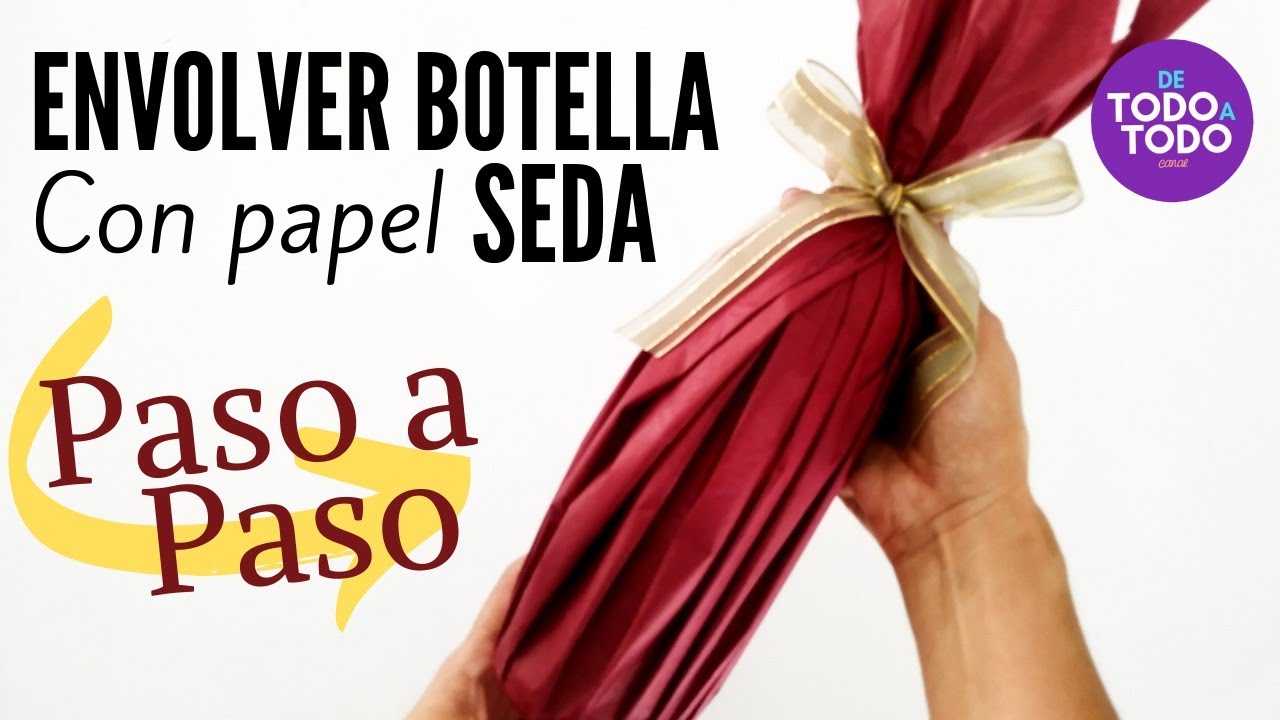 Watch Cómo envolver una BOTELLA de vino para regalo con papel SEDA Paso a paso Now Cómo envolver una BOTELLA de vino para regalo con papel SEDA Paso a paso