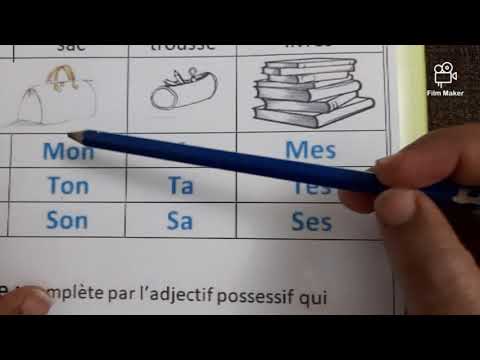 les déterminants possessifs 4Ap/5AP c'est important ❤❤